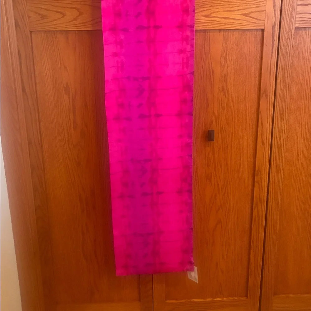 NWT - 100% Silk Barrieri 52” x12” Scarf - Picture 2 of 7